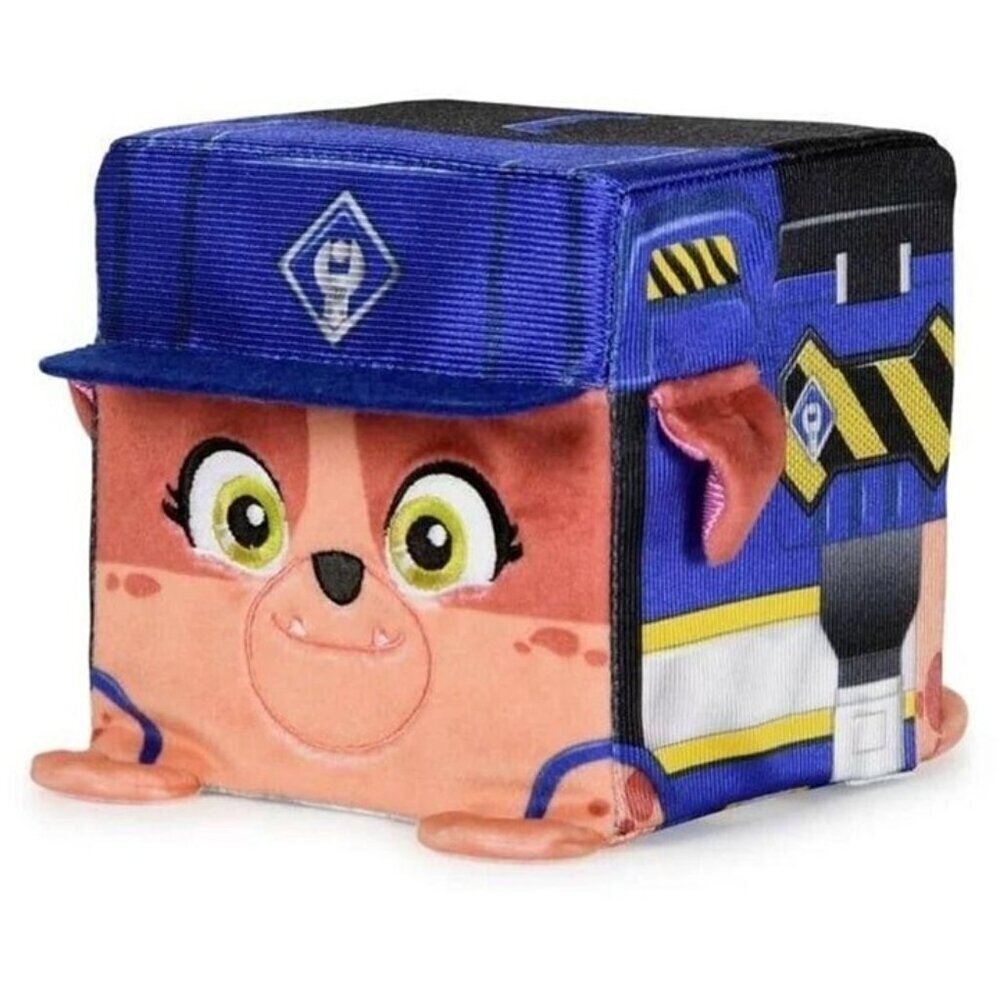 Rubble & Crew – Mix 4″ Cube Plush | Stackable PAW Patrol Spin-Off Collectible –